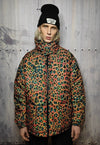 Leopard bomber reversible tiger jacket graffiti puffer