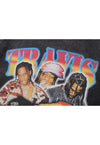 Travis Scott t-shirt rapper print tee retro hip-hop top in vintage grey