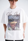 Van Gogh t-shirt artist print tee retro grunge top in white