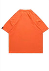 Rocket man t-shirt Korean tee Gangnam style top in orange