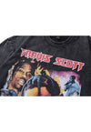 Travis Scott t-shirt rapper tee retro hip-hop top in grey