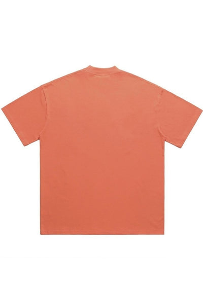 Saint print t-shirt Virgin Mary tee angel top in orange