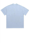 Peace t-shirt hippie tee no war slogan top in pastel blue