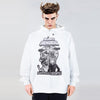 Abstract hoodie modern art pullover premium grunge jumper