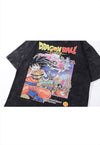 DBZ t-shirt old dragon ball Z tee retro Japanese top in grey