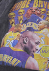 Kobe Bryant t-shirt Lakers tee retro basketball top in grey