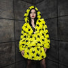 Faux fur skirt yellow star print midi fluffy fleece dress geometric bottoms carnival skirt elasticated waist burning man psychedelic skirt