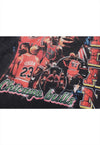 Basketball t-shirt vintage wash Chicago Bulls top long tee