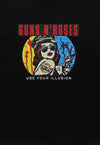 Guns and roses t-shirt skull print tee metal bad top black