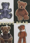 Teddy bear t-shirt grunge tee retro animal print top white