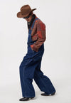 Denim dungarees high quality jean overalls in blue