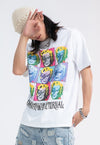 David Bowie t-shirt Marilyn Monroe tee skater top in white