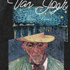 Van Gogh t-shirt artist top vintage wash painting tee grey