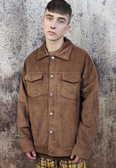 Corduroy jacket in brown