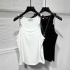 Chain strap tank top low cut camisole punk rocker sleeveless t-shirt body hugging jumper spaghetti straps unisex tee going out surfer vest