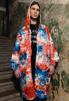 Paisley jacket handmade bandanna windbreaker rave coat red