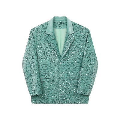 Silver sequin blazer glitter embellished bomber metallic tuxedo going out jacket iridescent party bomber luminous fancy frock eras varsity