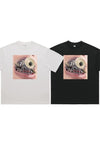 Teeth print t-shirt mouth tee grunge braces top in black