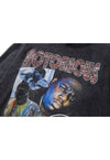 Notorious Big hoodie rapper print pullover hiphop top grey