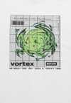 Vortex t-shirt science geek tee retro raver top in white