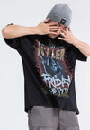 Killer print t-shirt Horror movie tee grunge top in white