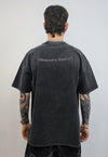 Bones print tshirt middle finger tee grunge top vintage grey