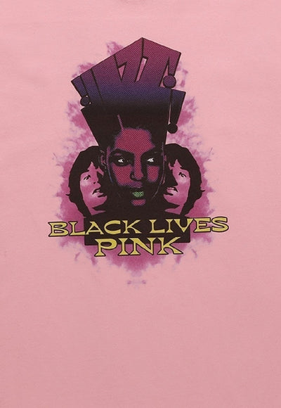 Black lives t-shirt vintage poster tee 90s raver top in pink