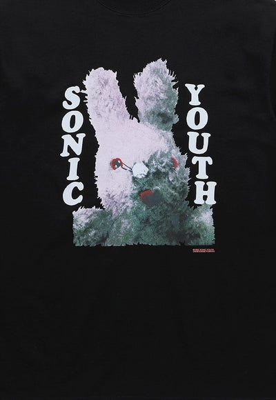 Grunge bunny print t-shirt psychedelic tee sonic youth top