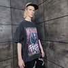 Friday 13th t-shirt vintage wash Horror movie tee Jason the killer top creepy Gothic jumper in acid grey