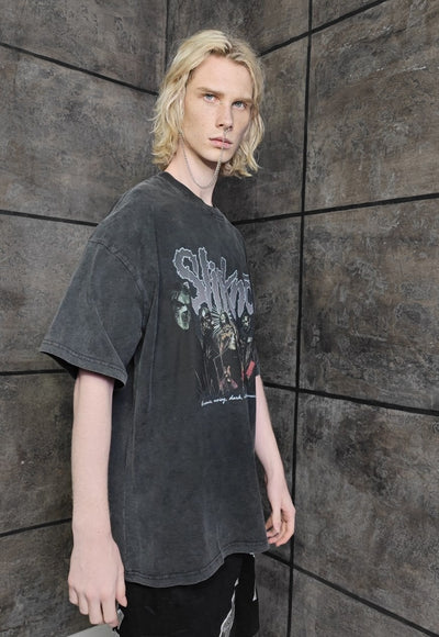 Metalcore t-shirt vintage rock band tee grunge skater top