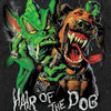 Psychedelic t-shirt alien print top vintage dog cartton tee