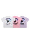 Desire slogan t-shirt balaclava print tee grunge top pink