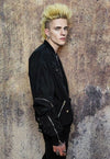 Gorpcore bomber utility jacket cargo pocket varsity in black