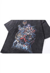 Anime t-shirt grunge Japanese cartoon tee vintage wash top