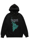 America hoodie statue of liberty pullover punk freedom top