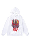 Satan hoodie devil pullover Gothic top cat print jumper