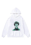 Emoji hoodie scary pullover raver top Gothic slogan jumper
