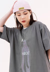 Innocent slogan t-shirt Virgin Mary tee saint top in black