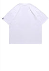 Money print t-shirt American dollar tee balaclava top White