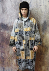 Paisley print jacket handmade bandanna windbreaker in brown