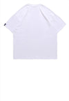 Mobile phone print t-shirt 90s graffiti tee retro top white