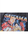 Saitama t-shirt One punch man tee retro Japanese top in grey