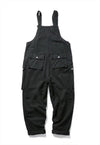 Cargo pocket dungarees high quality work wear overalls black