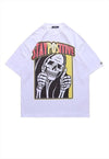 Positive skeleton t-shirt thumbs up tee bones top in black