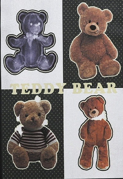 Teddy bear t-shirt grunge tee retro animal print top black