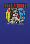 Retro t-shirt vintage poster print tee Guns roses top purple