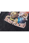 ASAP Rocky fan t-shirt rapper tee retro skater top in black