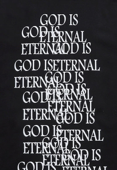 Bible t-shirt devil print tee god slogan punk top in black