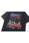 Racing car t-shirt Ferrari cartoon tee motorsports top grey