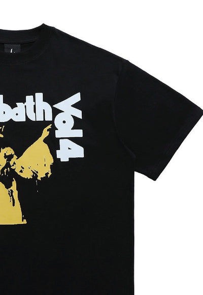 Metalcore t-shirt old metal band tee rocker top in black